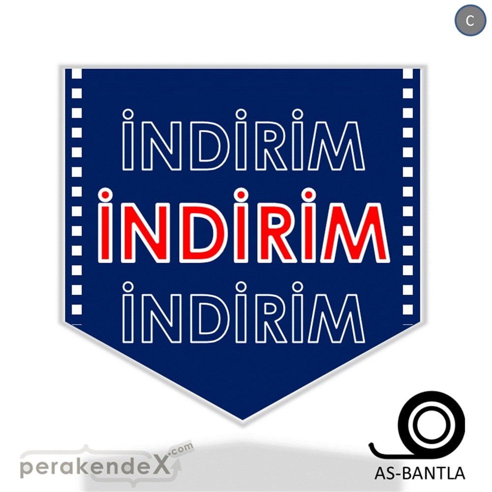 3X indirim- SERT PLASTİK POSTER -ok,tek yön baskı