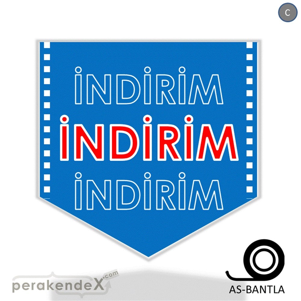 3X indirim- SERT PLASTİK POSTER -ok,tek yön baskı
