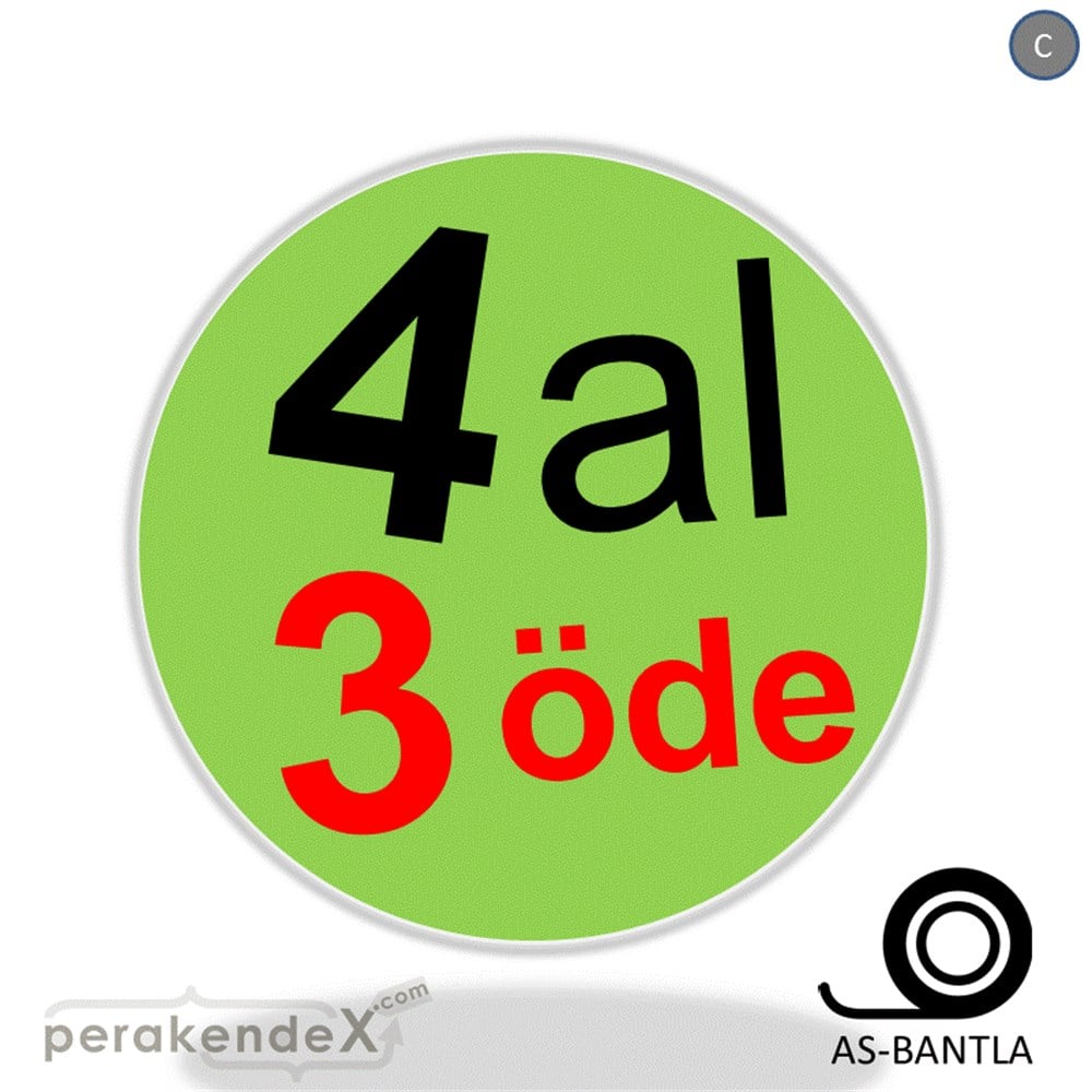 4 al 3 öde SERT PLASTİK POSTER -oval,tek yön baskı
