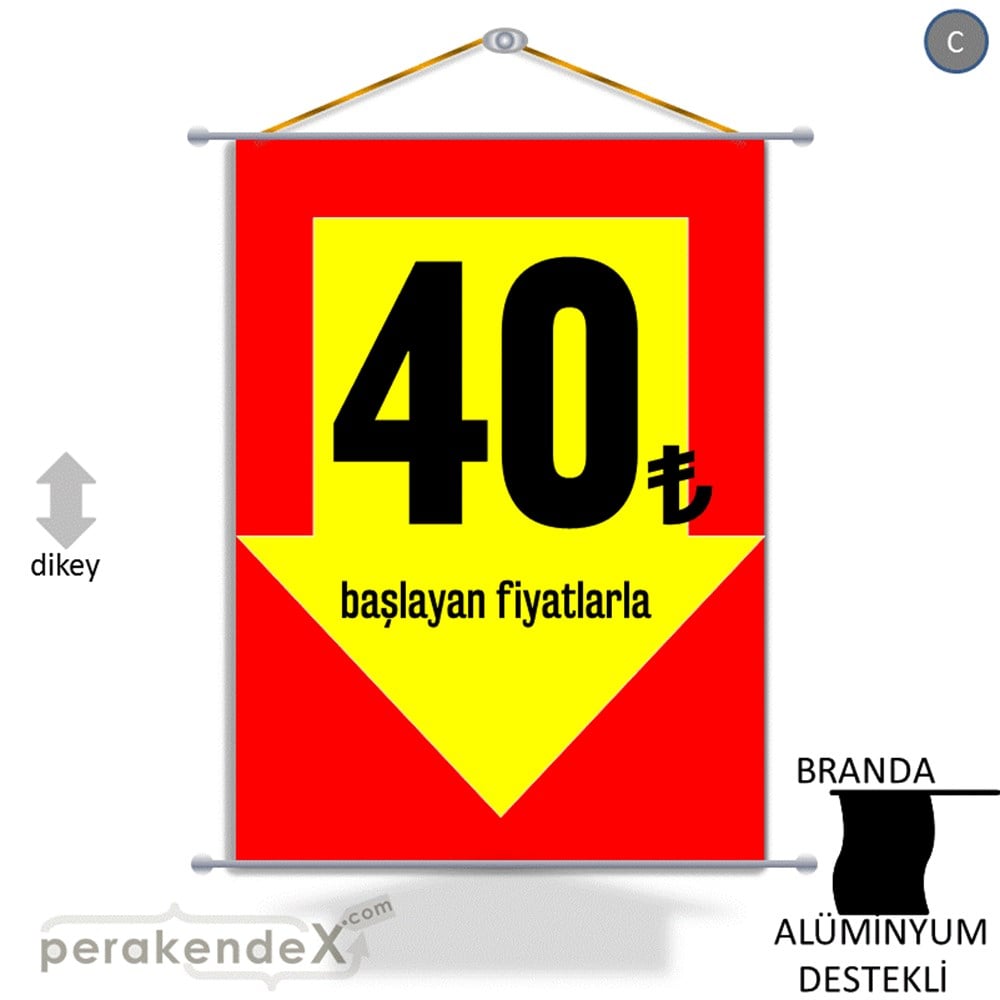40 Tl Den Başlayan Fiyatlarla Fiyatlık BRANDA POSTER,  AFİŞ -dikdörtgen,tek yön baskı