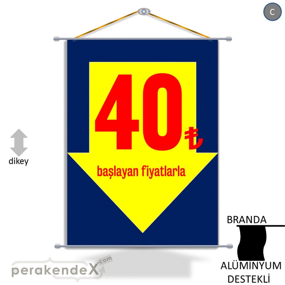 40 Tl Den Başlayan Fiyatlarla Fiyatlık BRANDA POSTER,  AFİŞ -dikdörtgen,tek yön baskı