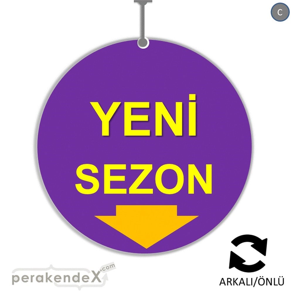 yeni sezon * DÖNKARTI -oval,çift yön baskı