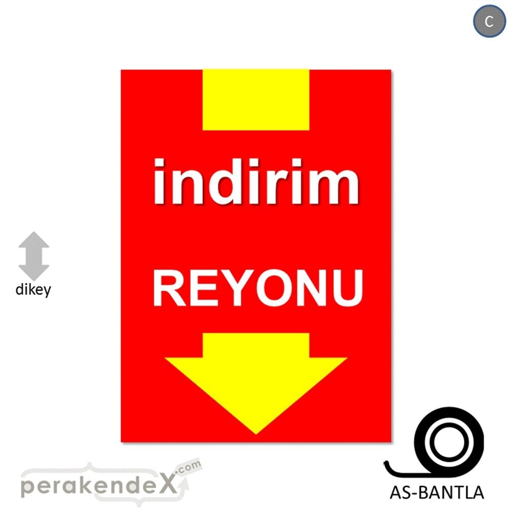 indirim reyonu POSTERİ -dikdörtgen,tek yön baskı