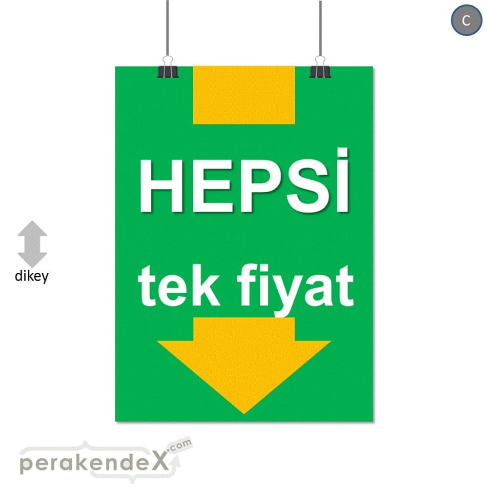 hepsi tek fiyat SERT PLASTİK POSTER -dikdörtgen,tek yön baskı