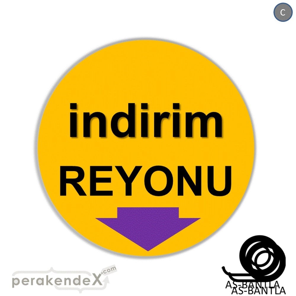indirim reyonu SERT PLASTİK POSTER -oval,tek yön baskı