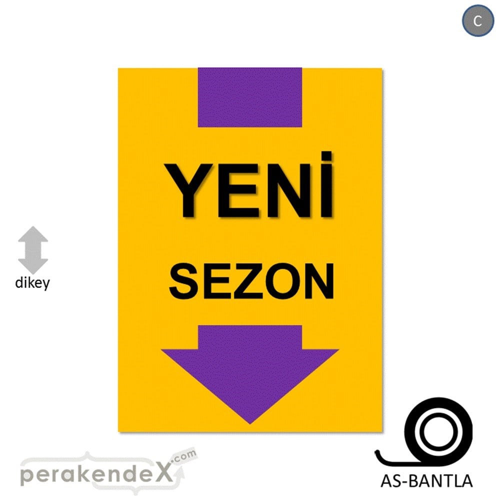 yeni sezon * POSTERİ -dikdörtgen,tek yön baskı