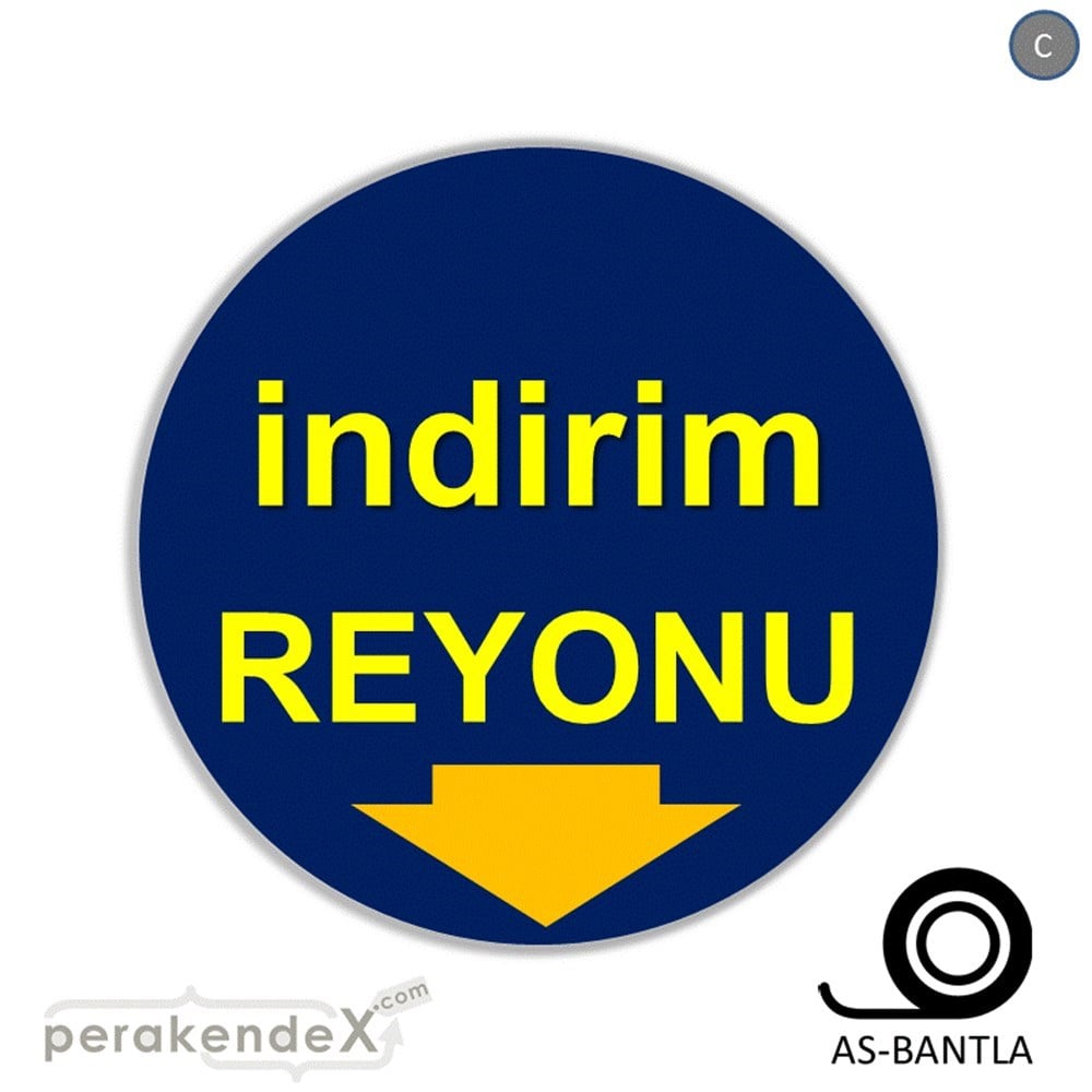 indirim reyonu SERT PLASTİK POSTER -oval,tek yön baskı