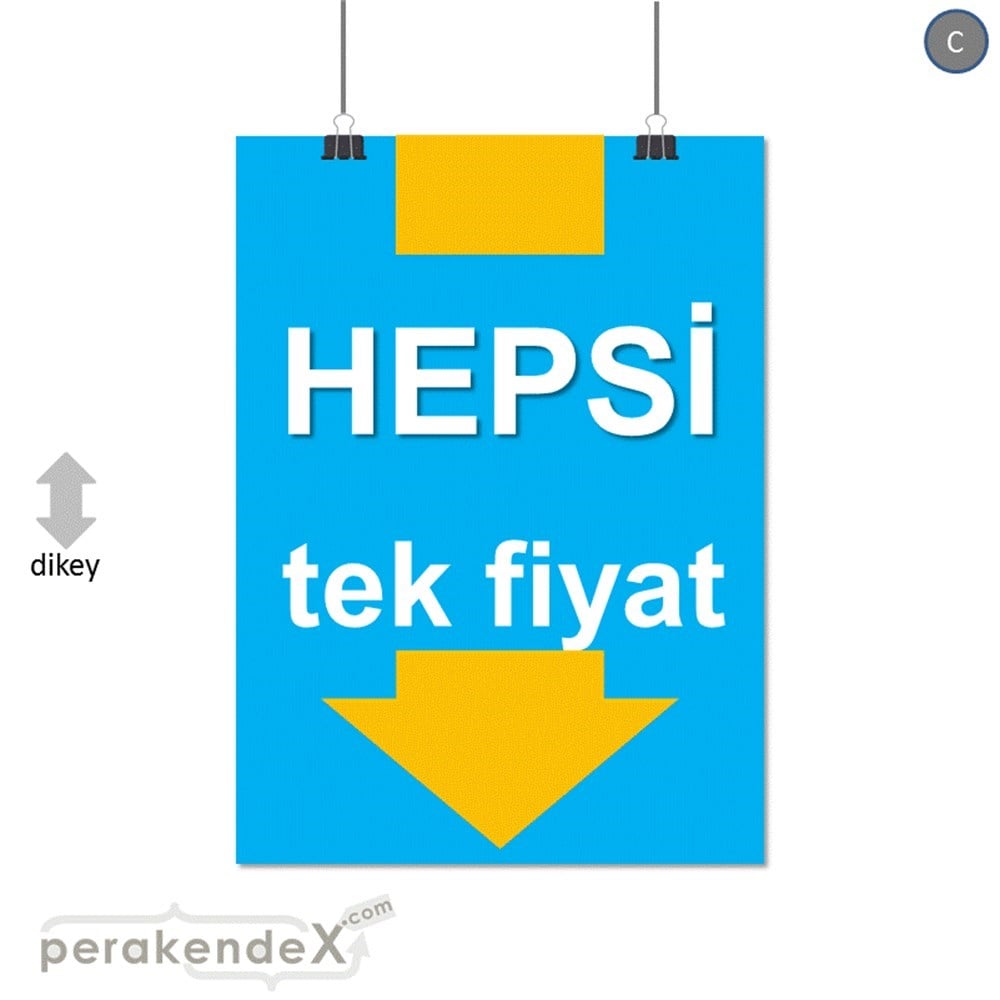 hepsi tek fiyat SERT PLASTİK POSTER -dikdörtgen,tek yön baskı