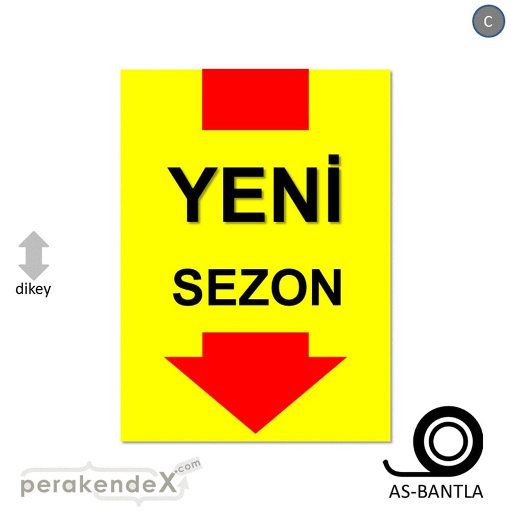 yeni sezon * POSTERİ -dikdörtgen,tek yön baskı