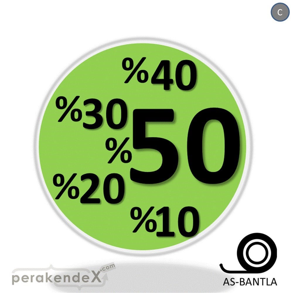 yüzde(50-40-30-20-10) indirim SERT PLASTİK POSTER -oval,tek yön baskı