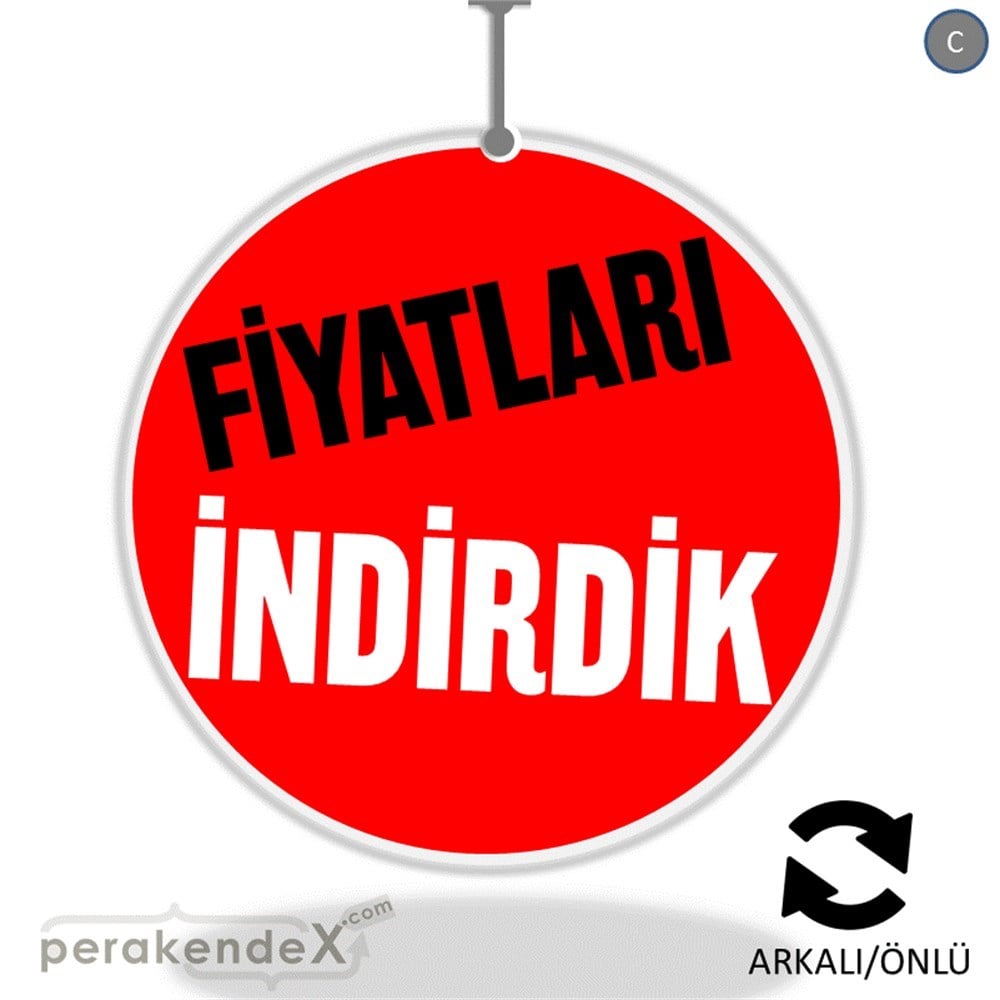 fiyatları indirdik DÖNKARTI -oval,çift yön baskı