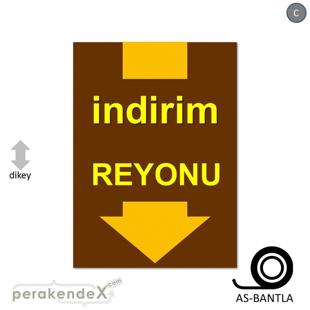 indirim reyonu POSTERİ -dikdörtgen,tek yön baskı