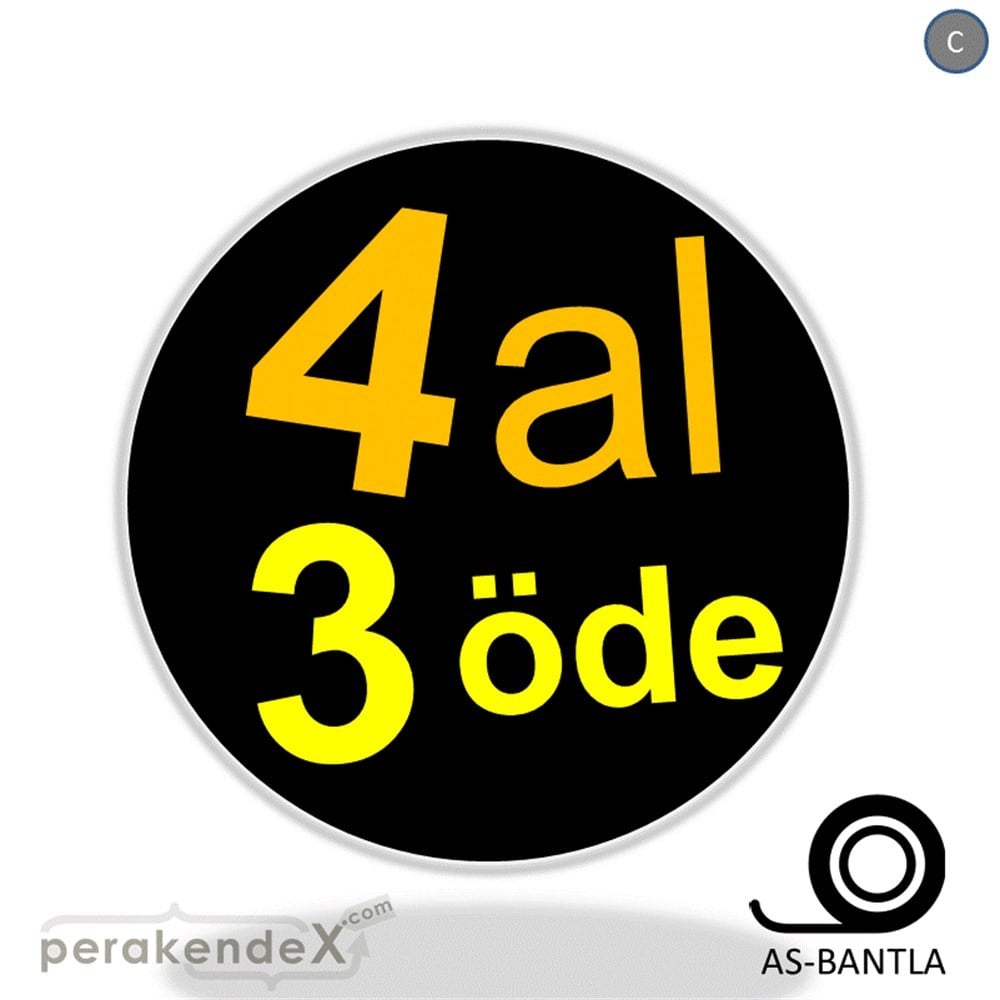4 al 3 öde SERT PLASTİK POSTER -oval,tek yön baskı