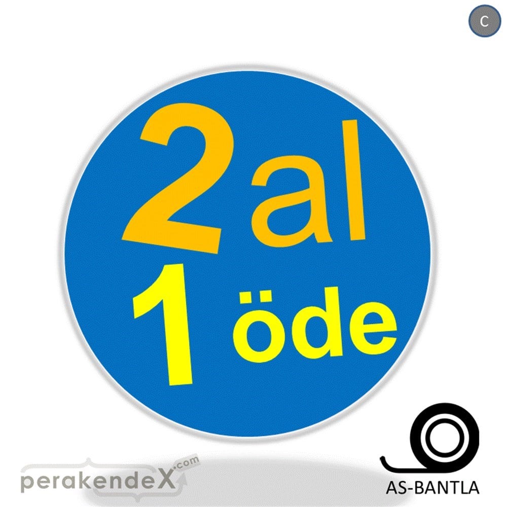 2 al 1 öde SERT PLASTİK POSTER -oval,tek yön baskı