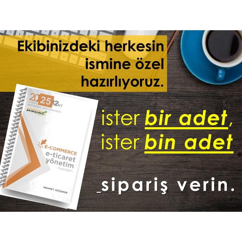 5 adet E-TİCARET YÖNETİM AJANDASI 2025 --xx -JUMBO BOY - 12 AYLIK//MAĞAZA YÖNETİM AJANDASI