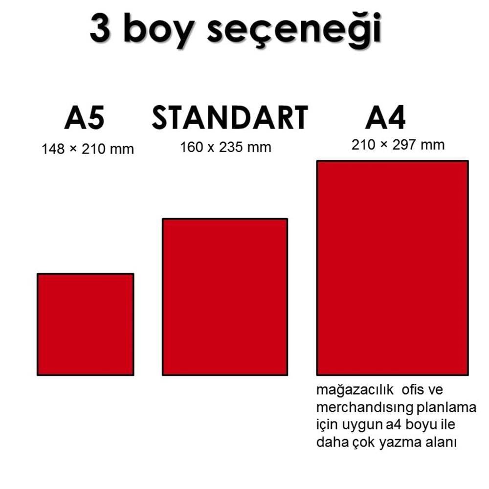 5 adet MAĞAZA YÖNETİM AJANDASI 2021 --Natürel Renk - JUMBO BOY - 14 AYLIKmağaza yönetim ajandası