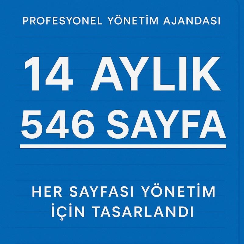 5 adet MAĞAZA YÖNETİM AJANDASI 2026 --Natürel -Standart Boy - 14 AYLIK//MAĞAZA YÖNETİM AJANDASI