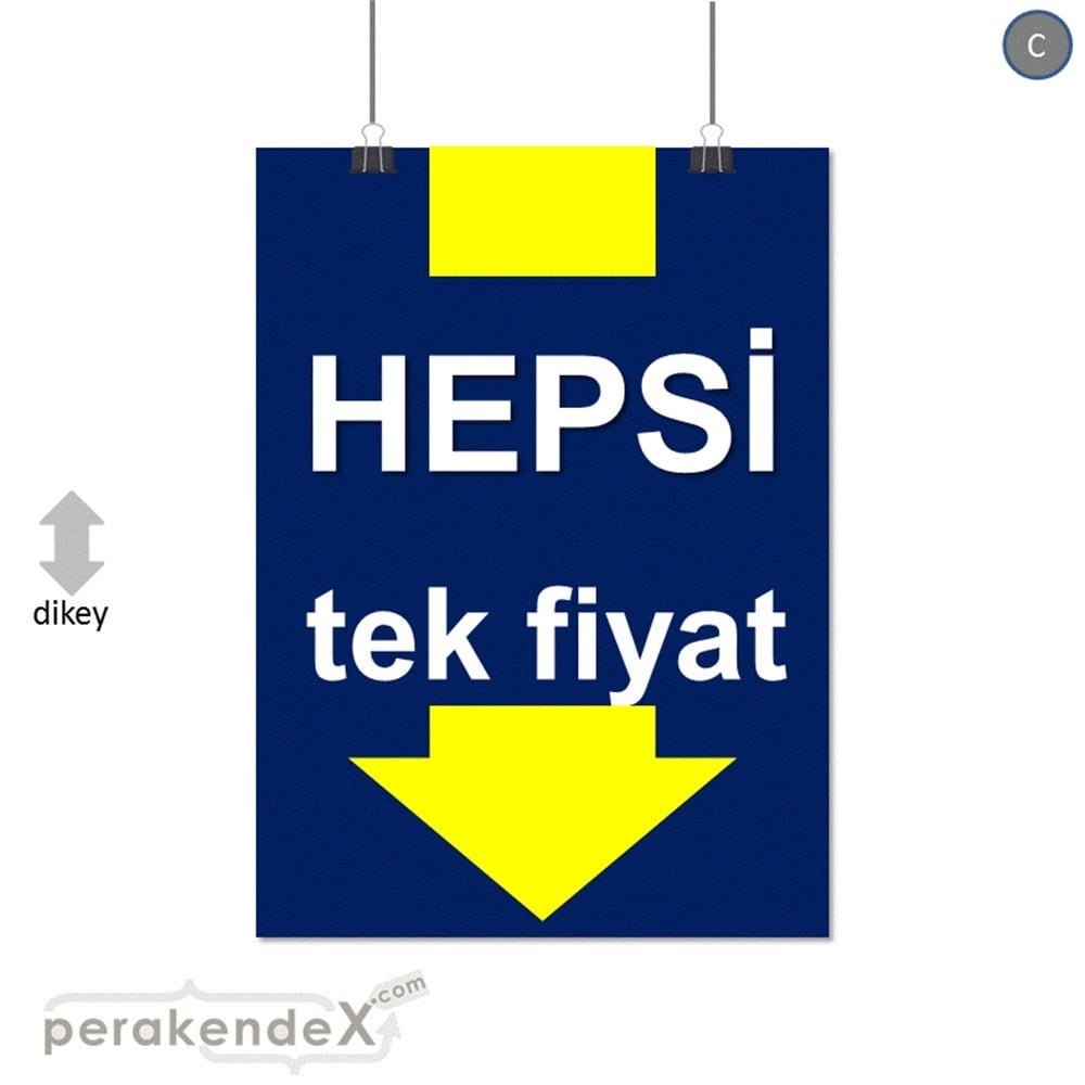 hepsi tek fiyat SERT PLASTİK POSTER -dikdörtgen,tek yön baskı