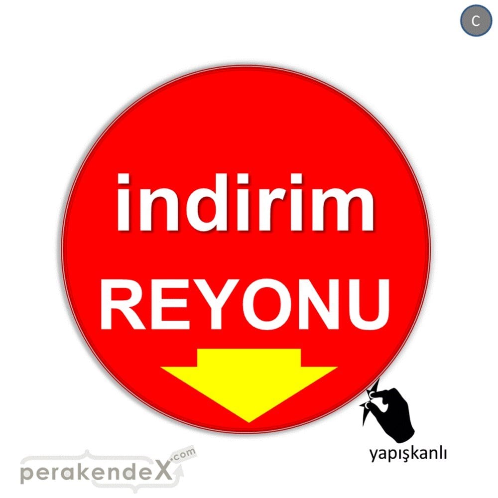 indirim reyonu CAMA YAPIŞAN FOLYO -oval,tek yön baskı