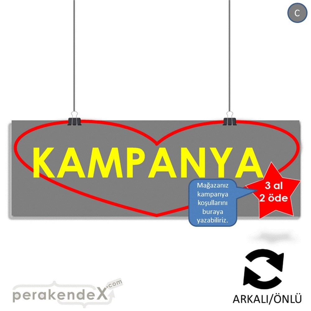 yıldızlı kampanya  SERT PLASTİK POSTER,  AFİŞ (BANNER) -dikdörtgen,çift yön baskı