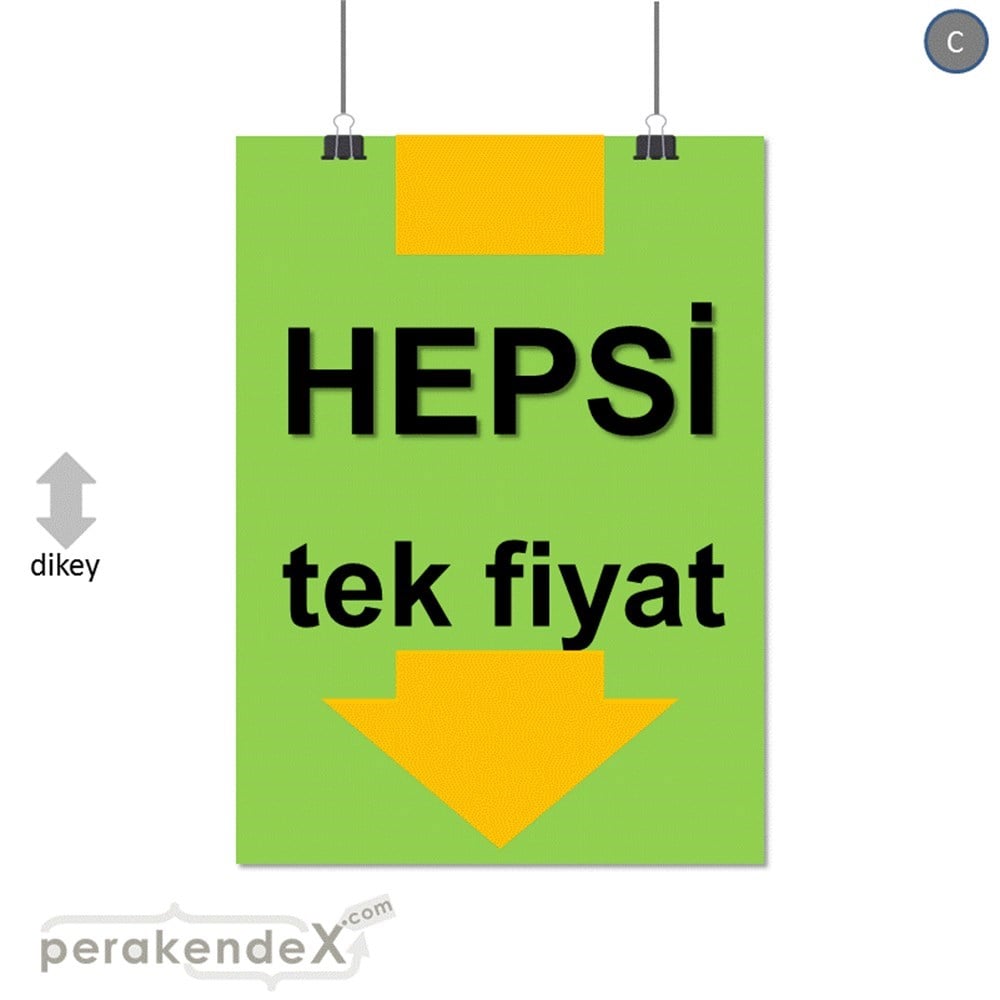 hepsi tek fiyat SERT PLASTİK POSTER -dikdörtgen,tek yön baskı