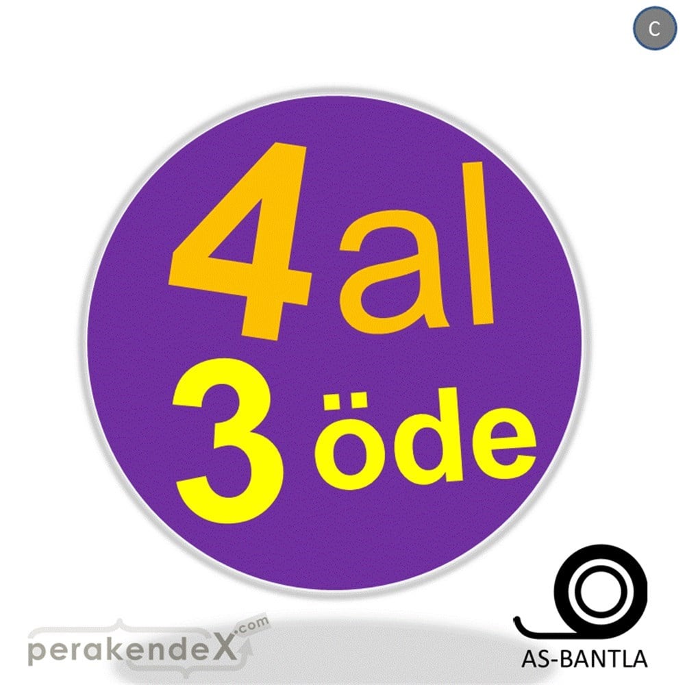4 al 3 öde SERT PLASTİK POSTER -oval,tek yön baskı