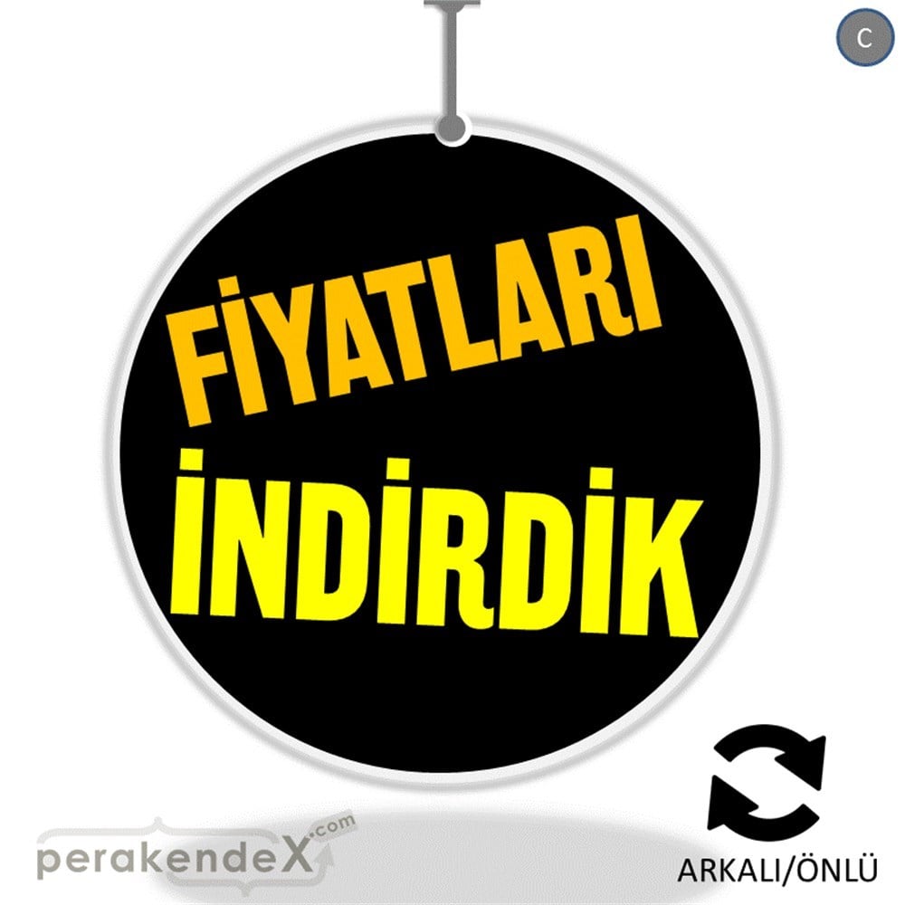 fiyatları indirdik DÖNKARTI -oval,çift yön baskı