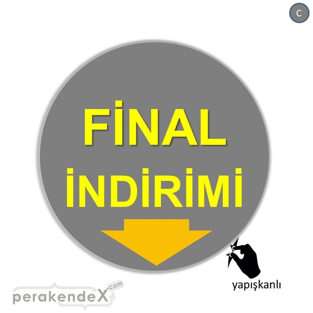 final indirimi CAMA YAPIŞAN FOLYO -oval,tek yön baskı