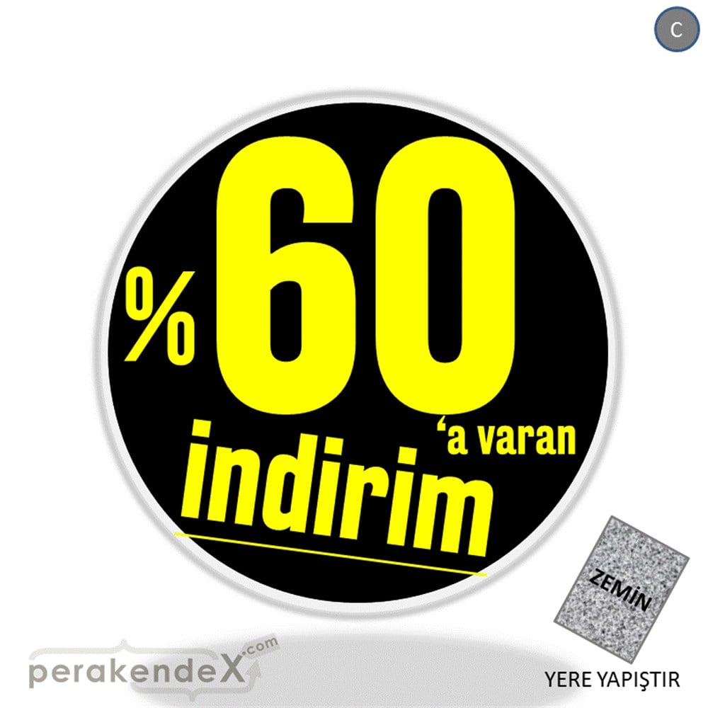 %60 A Varan İndirim Kampanyası YER - ZEMİN FOLYO,  VİNİL -oval,tek yön baskı