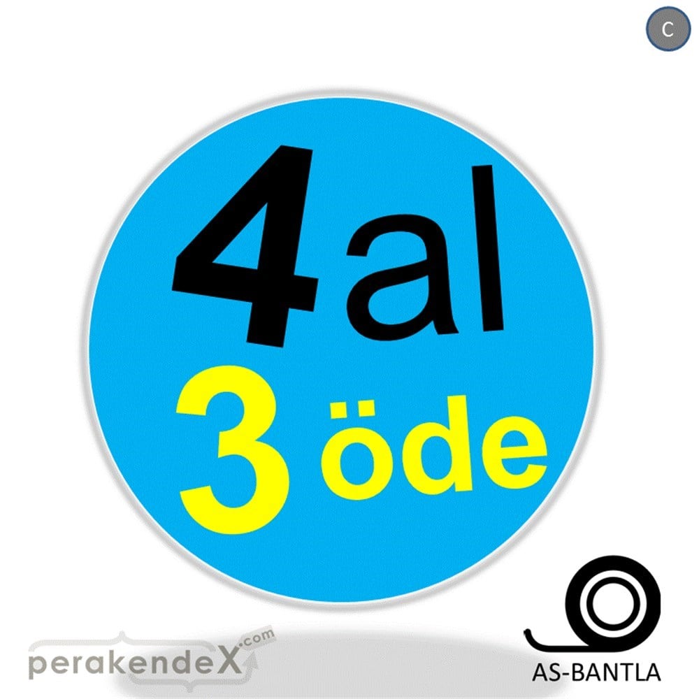 4 al 3 öde SERT PLASTİK POSTER -oval,tek yön baskı