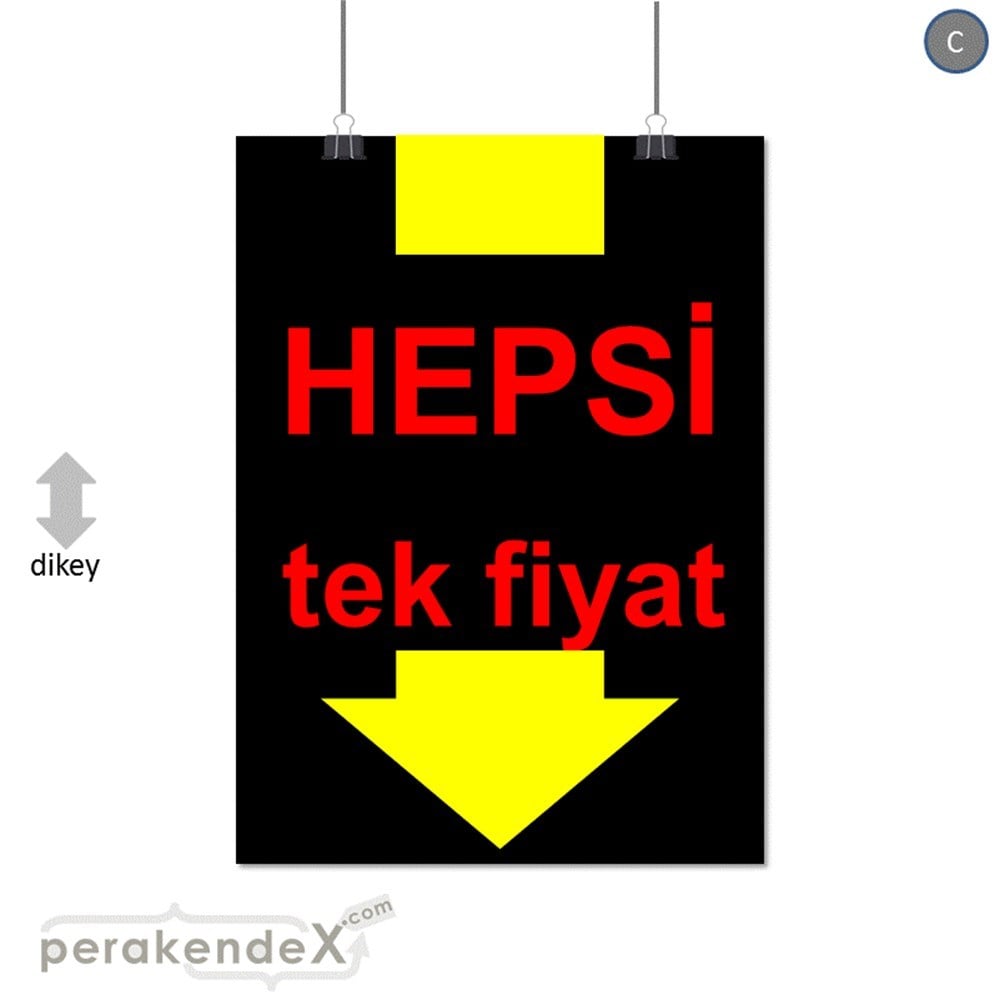 hepsi tek fiyat SERT PLASTİK POSTER -dikdörtgen,tek yön baskı