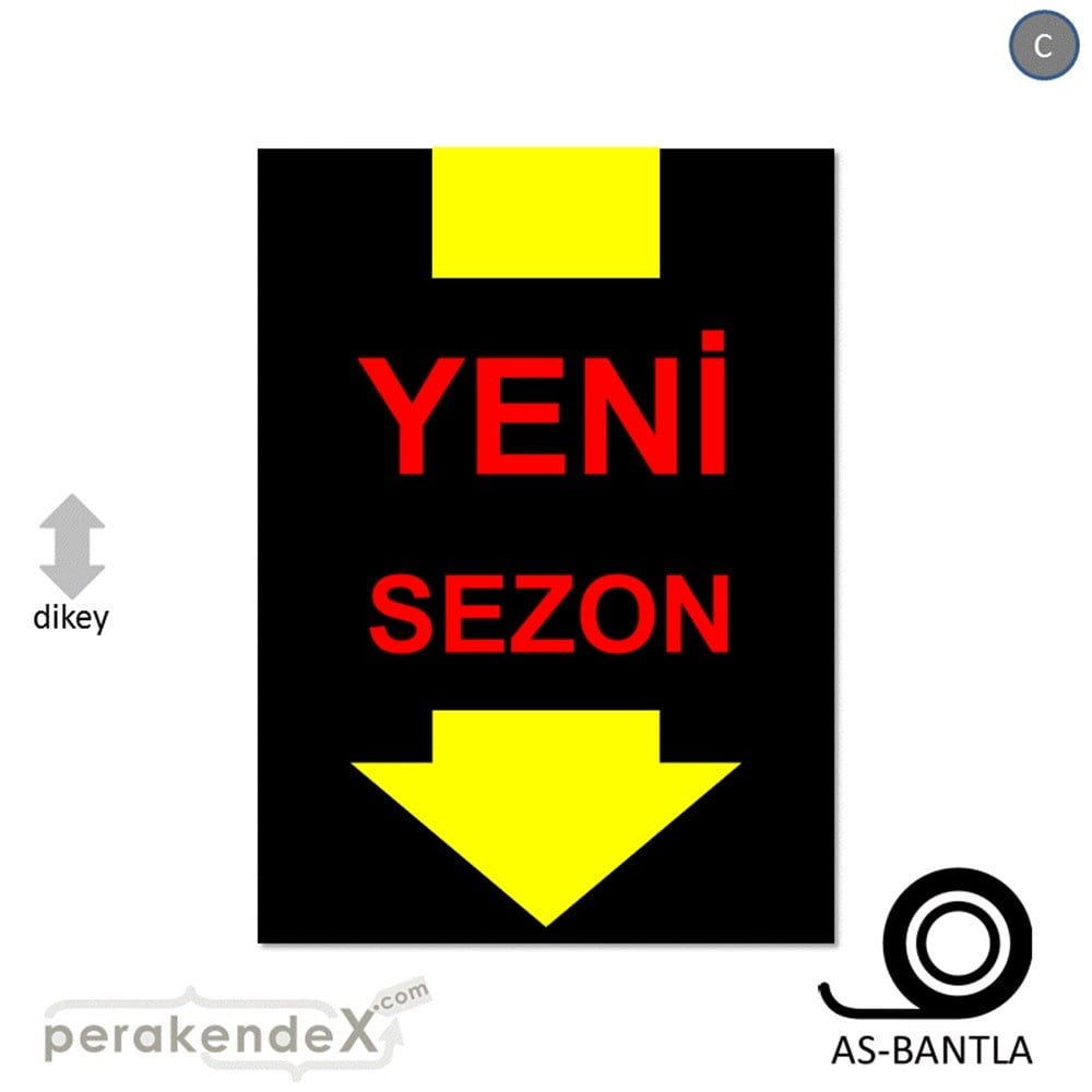yeni sezon * POSTERİ -dikdörtgen,tek yön baskı