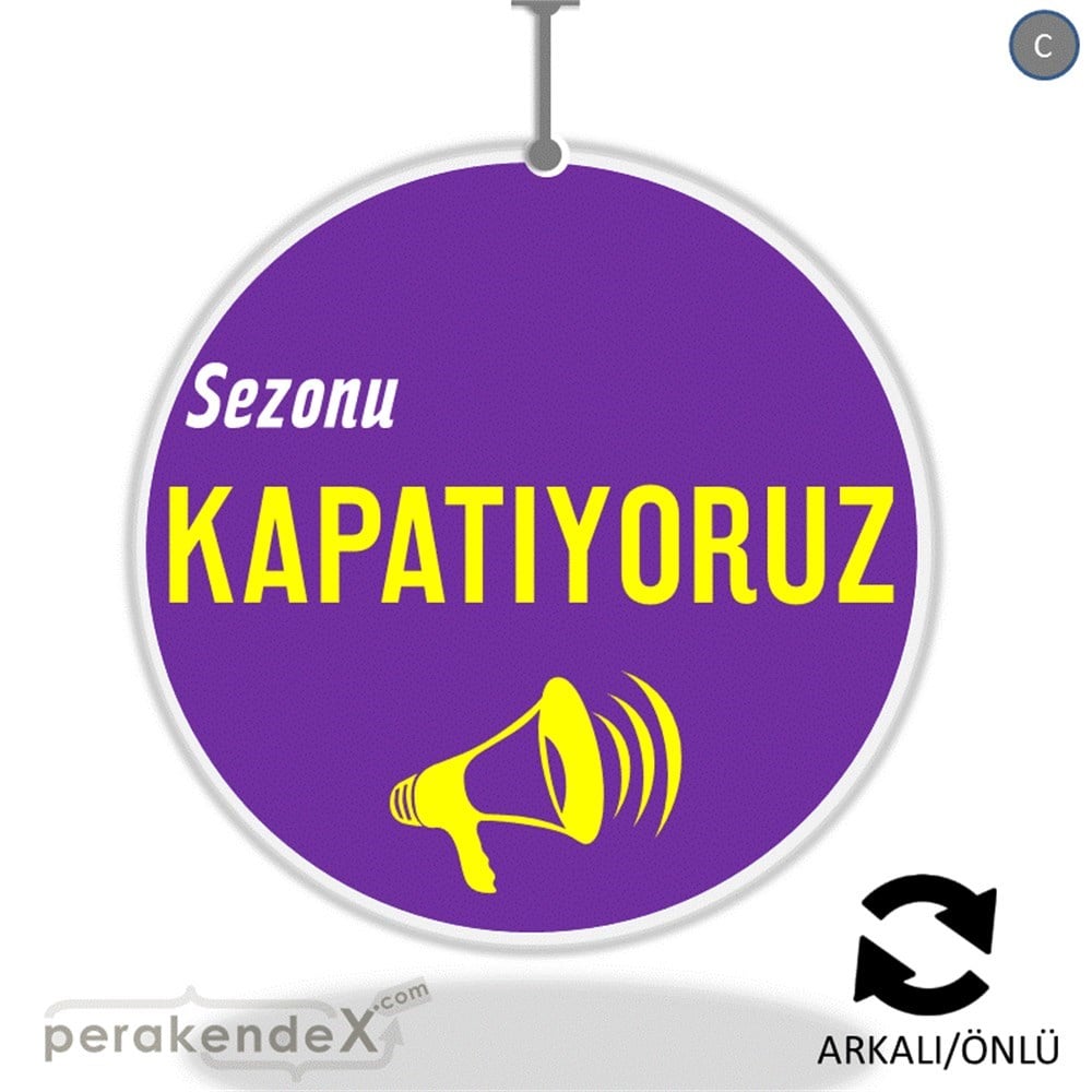 sezonu kapatıyoruz DÖNKARTI -oval,çift yön baskı