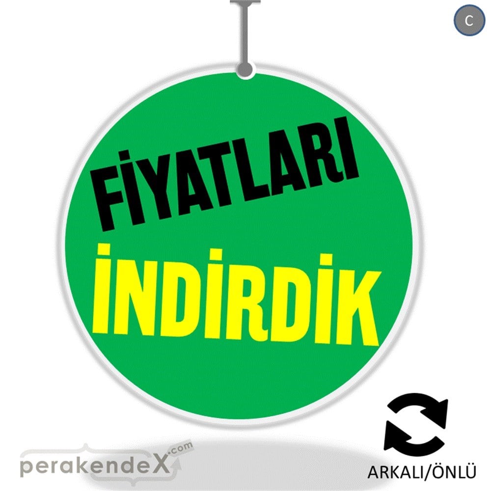 fiyatları indirdik DÖNKARTI -oval,çift yön baskı