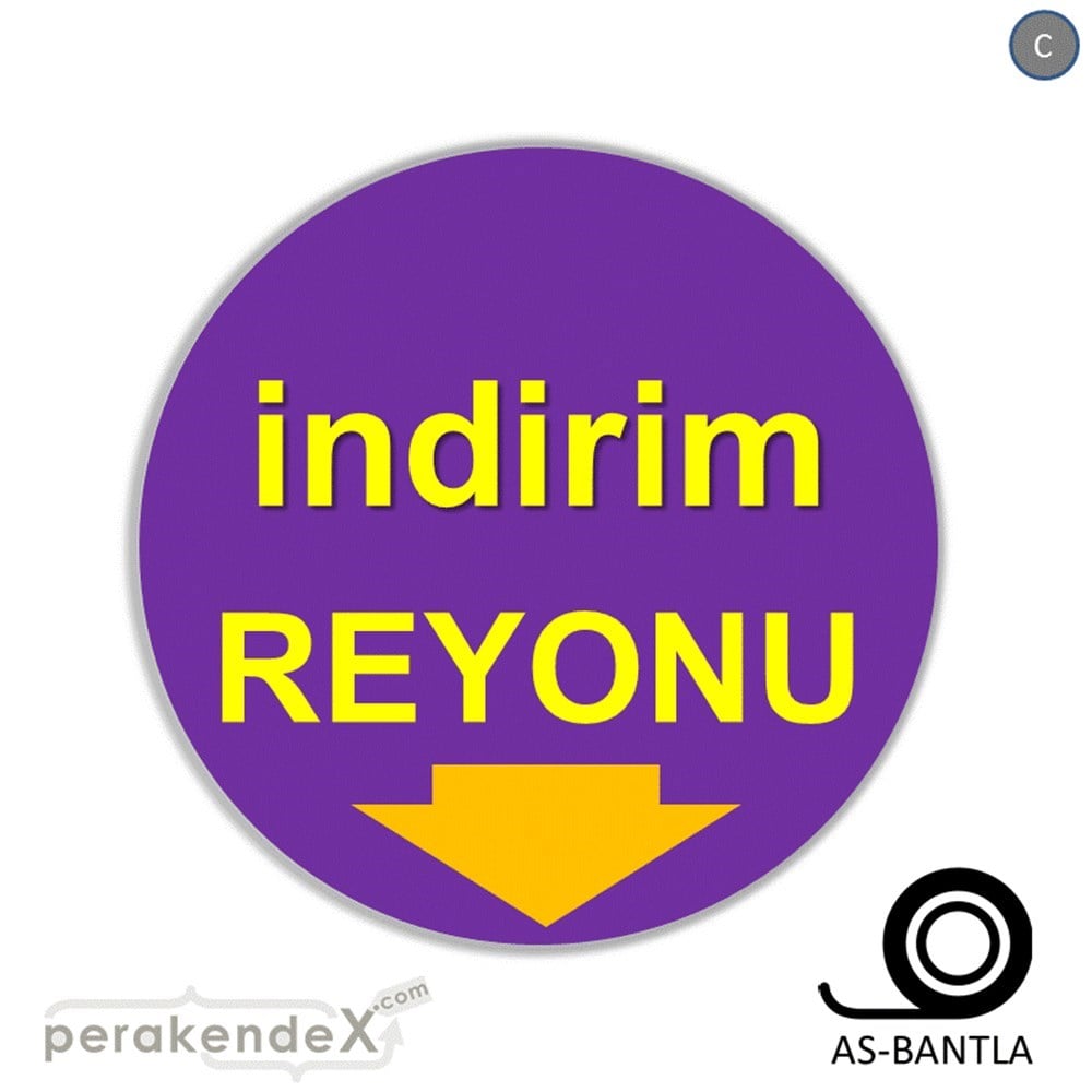 indirim reyonu SERT PLASTİK POSTER -oval,tek yön baskı