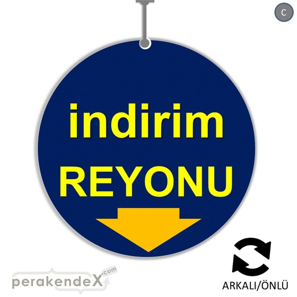 indirim reyonu DÖNKARTI -oval,çift yön baskı