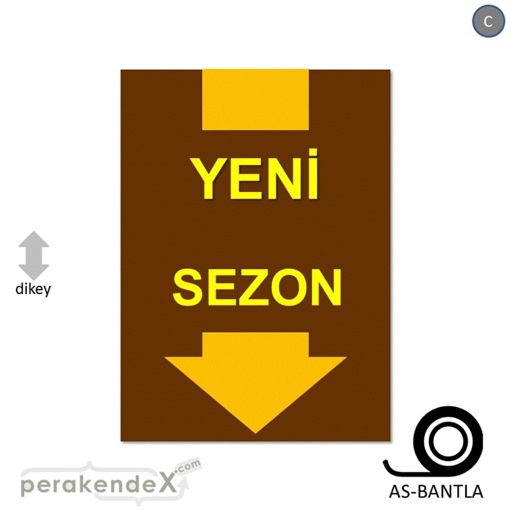 yeni sezon * POSTERİ -dikdörtgen,tek yön baskı