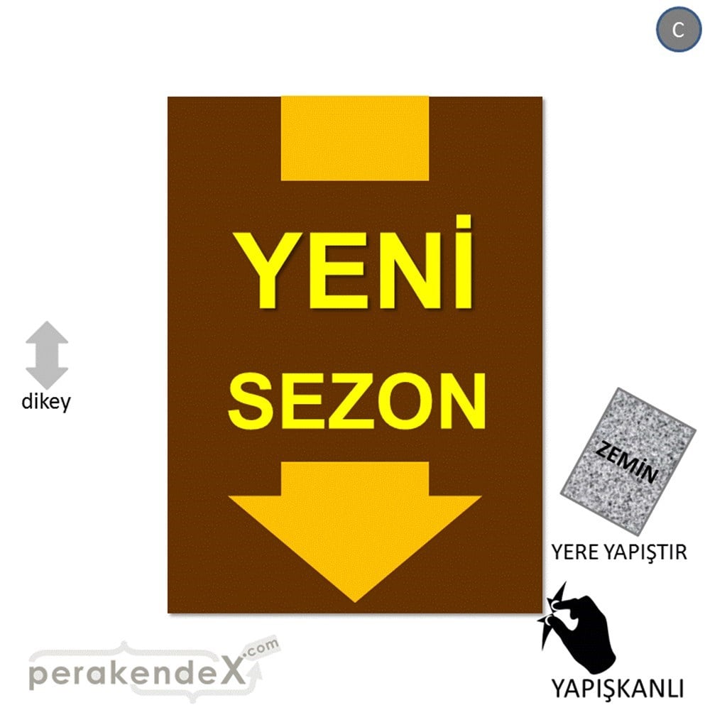 yeni sezon * YER ZEMİNE YAPIŞIR -dikdörtgen,tek yön baskı