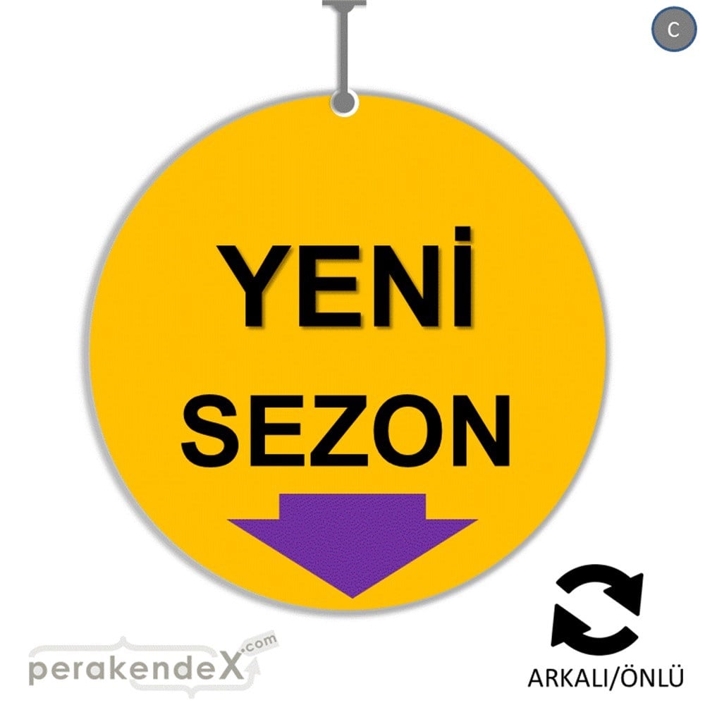 yeni sezon * DÖNKARTI -oval,çift yön baskı