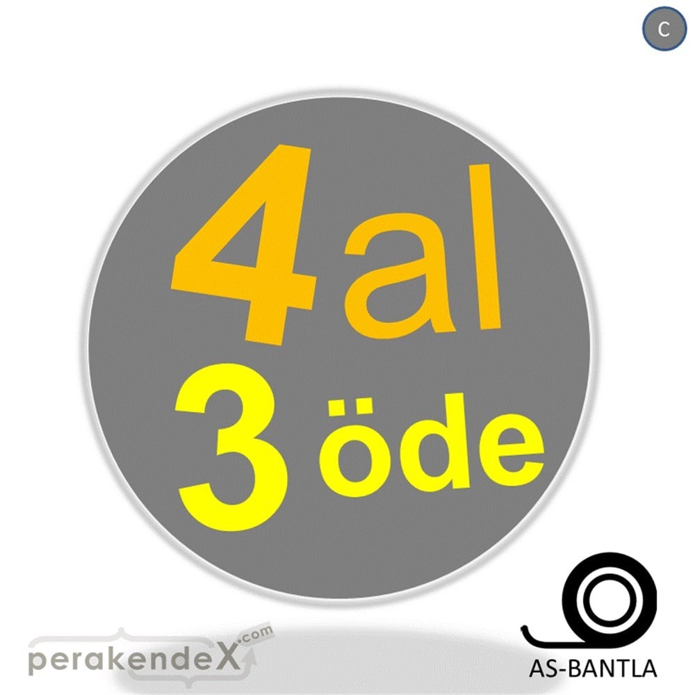 4 al 3 öde SERT PLASTİK POSTER -oval,tek yön baskı