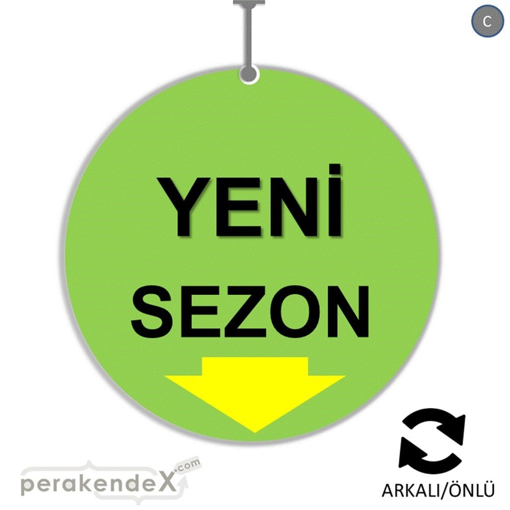 yeni sezon * DÖNKARTI -oval,çift yön baskı