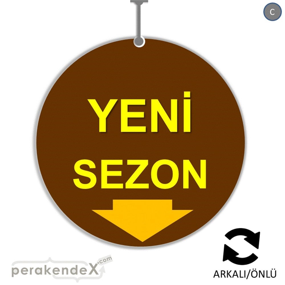 yeni sezon * DÖNKARTI -oval,çift yön baskı