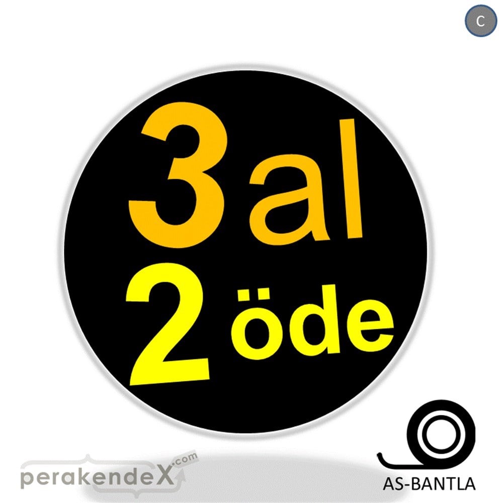 3 al 2 öde SERT PLASTİK POSTER -oval,tek yön baskı