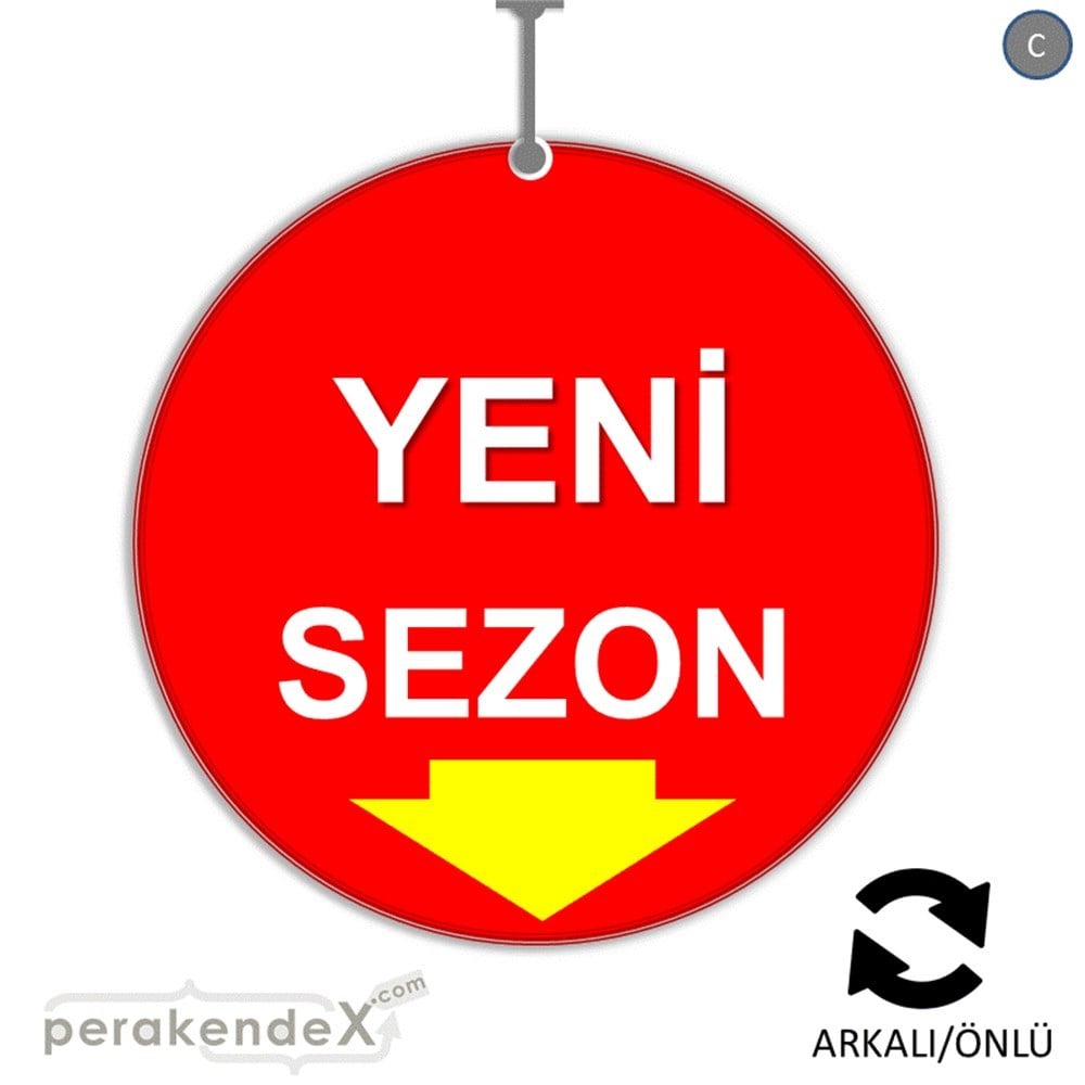 yeni sezon * DÖNKARTI -oval,çift yön baskı
