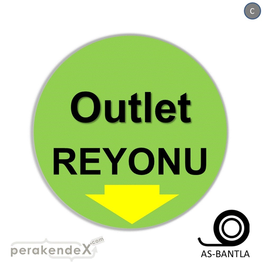 outlet reyonu SERT PLASTİK POSTER -oval,tek yön baskı