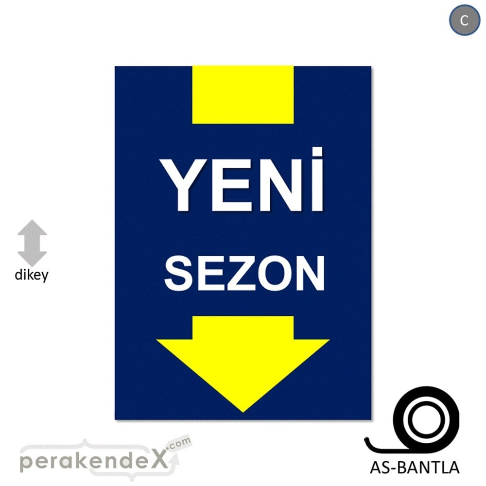 yeni sezon * POSTERİ -dikdörtgen,tek yön baskı