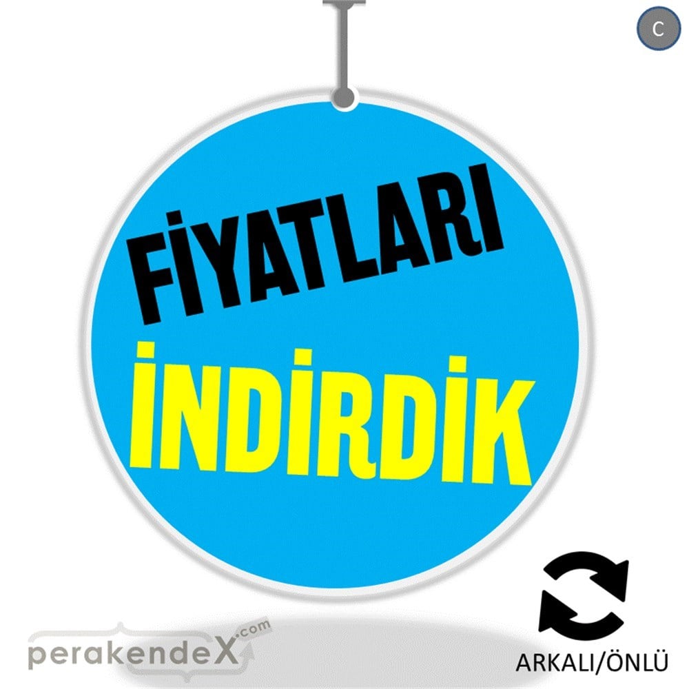 fiyatları indirdik DÖNKARTI -oval,çift yön baskı