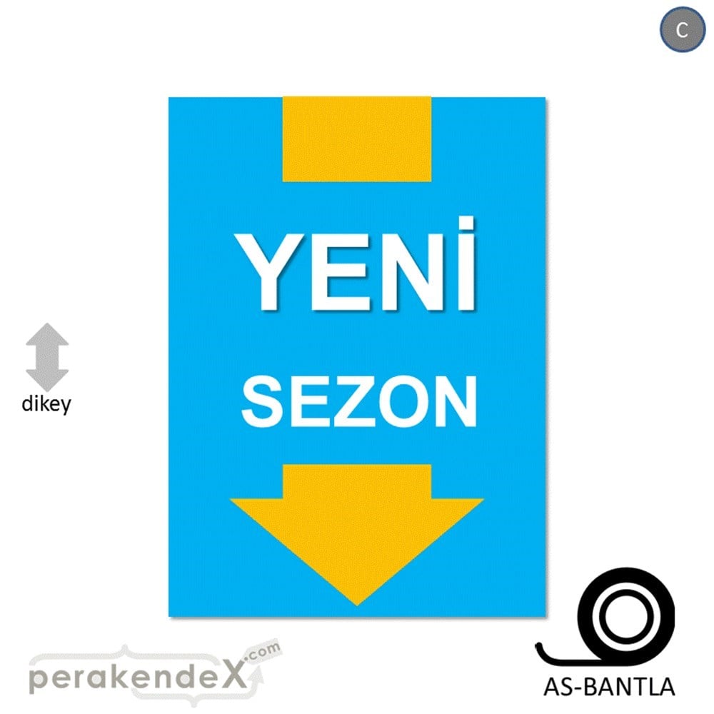 yeni sezon * POSTERİ -dikdörtgen,tek yön baskı