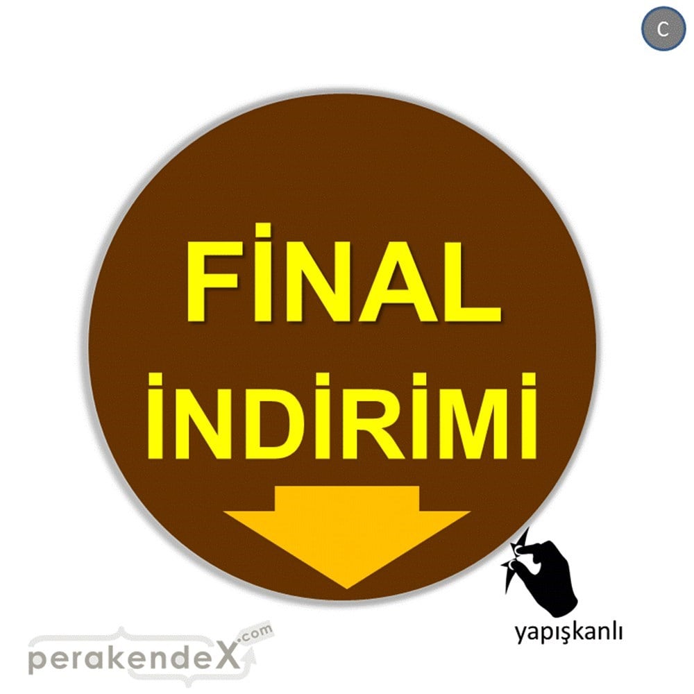 final indirimi CAMA YAPIŞAN FOLYO -oval,tek yön baskı