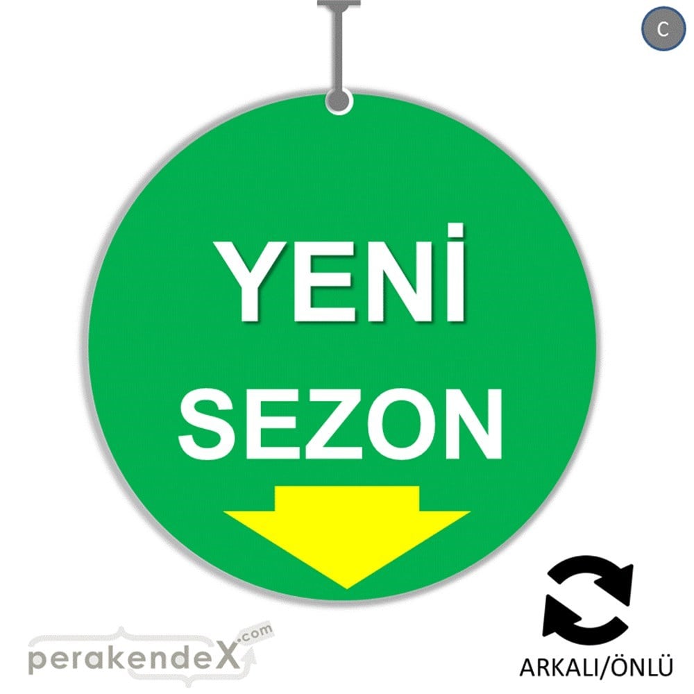 yeni sezon * DÖNKARTI -oval,çift yön baskı